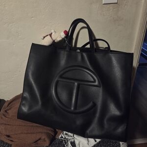Telfar Black Tote Bag LARGE